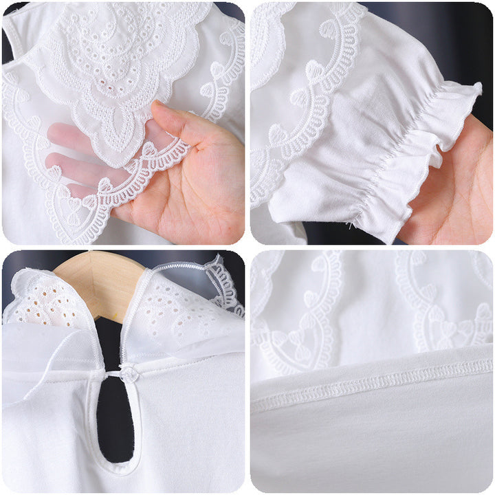 Mädchen Bluse mit eleganten Rüschendetails Drune