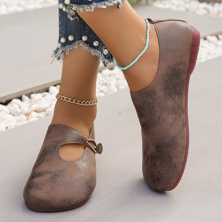 Damen elegante Mary Jane Ballettschuhe Drune