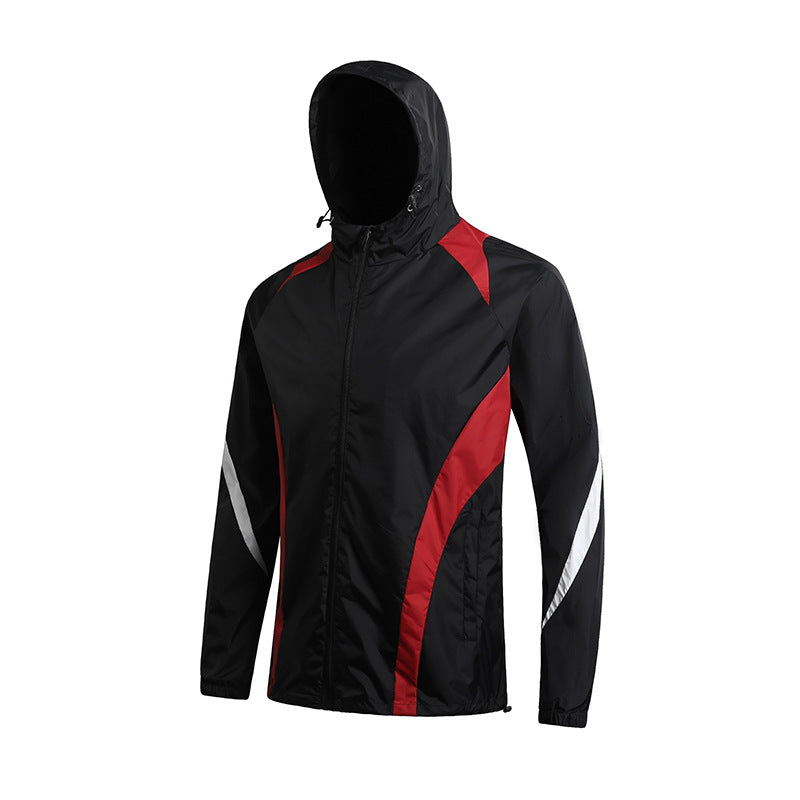 Herren Leichte Windjacke mit Kapuze Drune