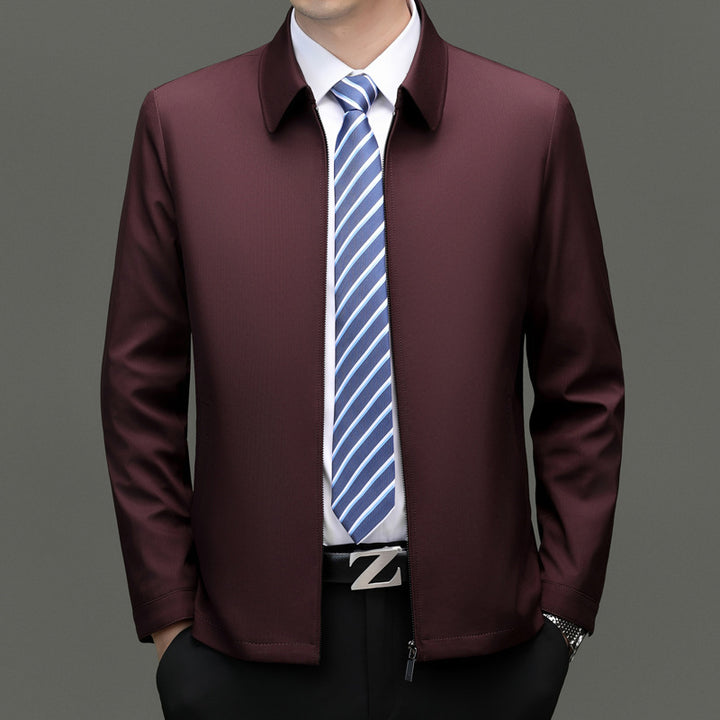 Herren elegante Übergangsjacke mit modernem Kragen und sorgfältig verarbeitetem Innenfutter Drune