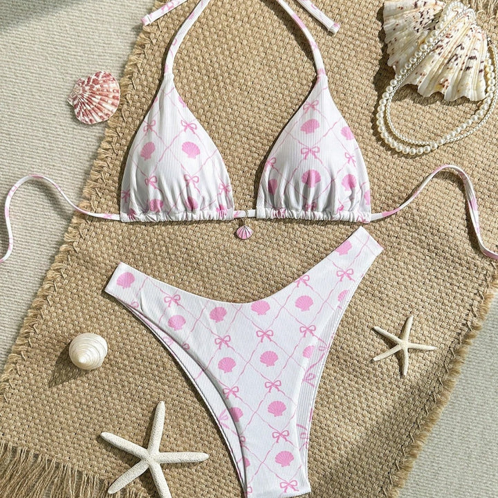 Damen Triangel-Bikini mit verspieltem Muschel-Design Drune