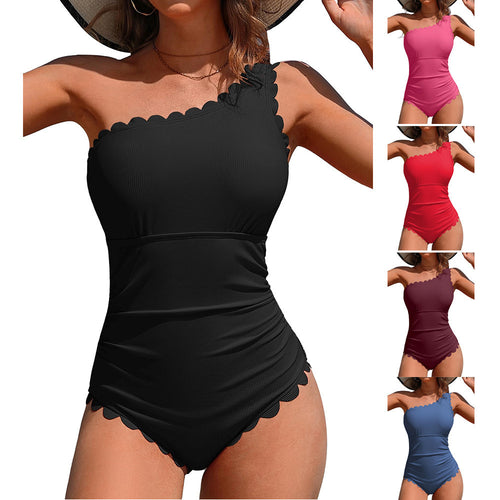 Damen Badeanzug mit femininem Rüschendesign Drune