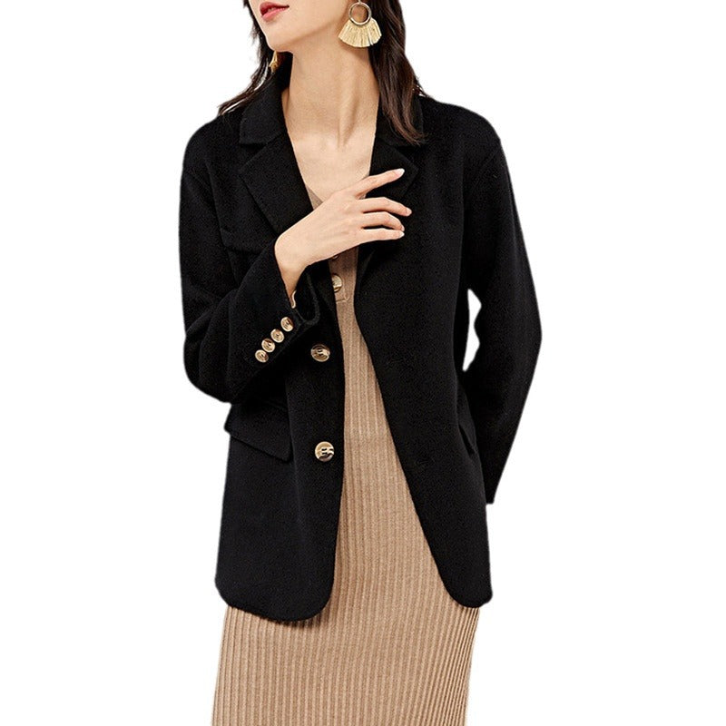 Damen Eleganter Wollblazer mit zeitlosem Schnitt Drune