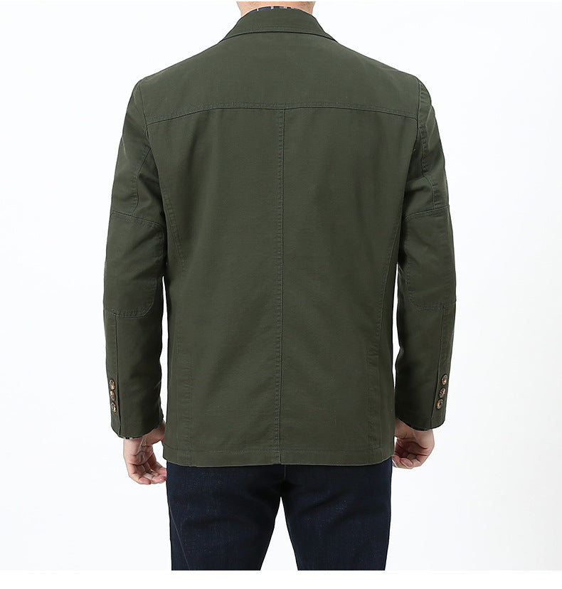 Herren Modische Freizeitjacke mit Taschen Drune