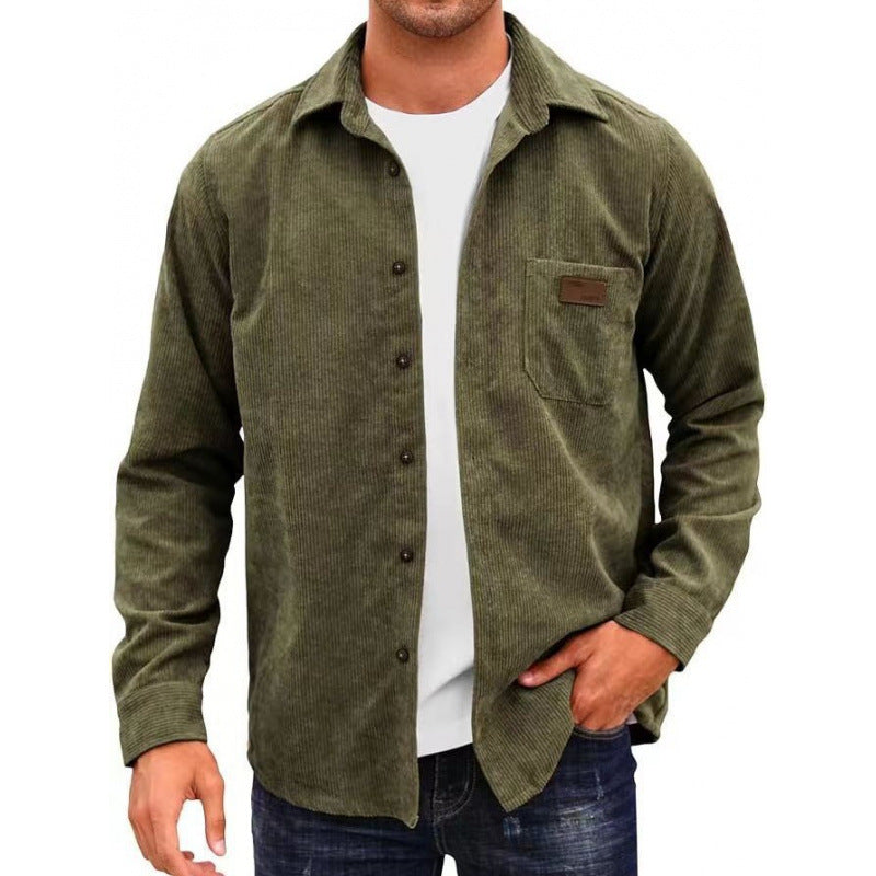 Herren Corduroy Hemdjacke Drune