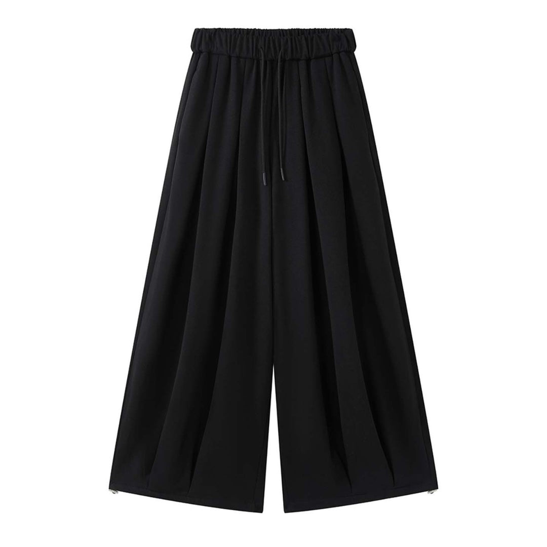 Damen Weite Ballon-Jogginghose mit hohem Bund und Kordelzug am Saum Drune