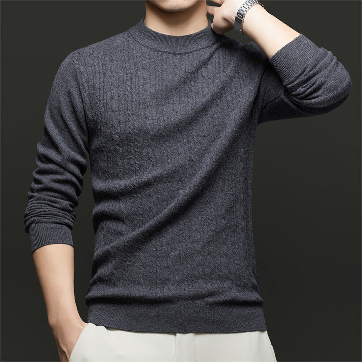 Herren Feinstrickpullover mit modischem Rautenmuster und hochwertiger Baumwollqualität Drune