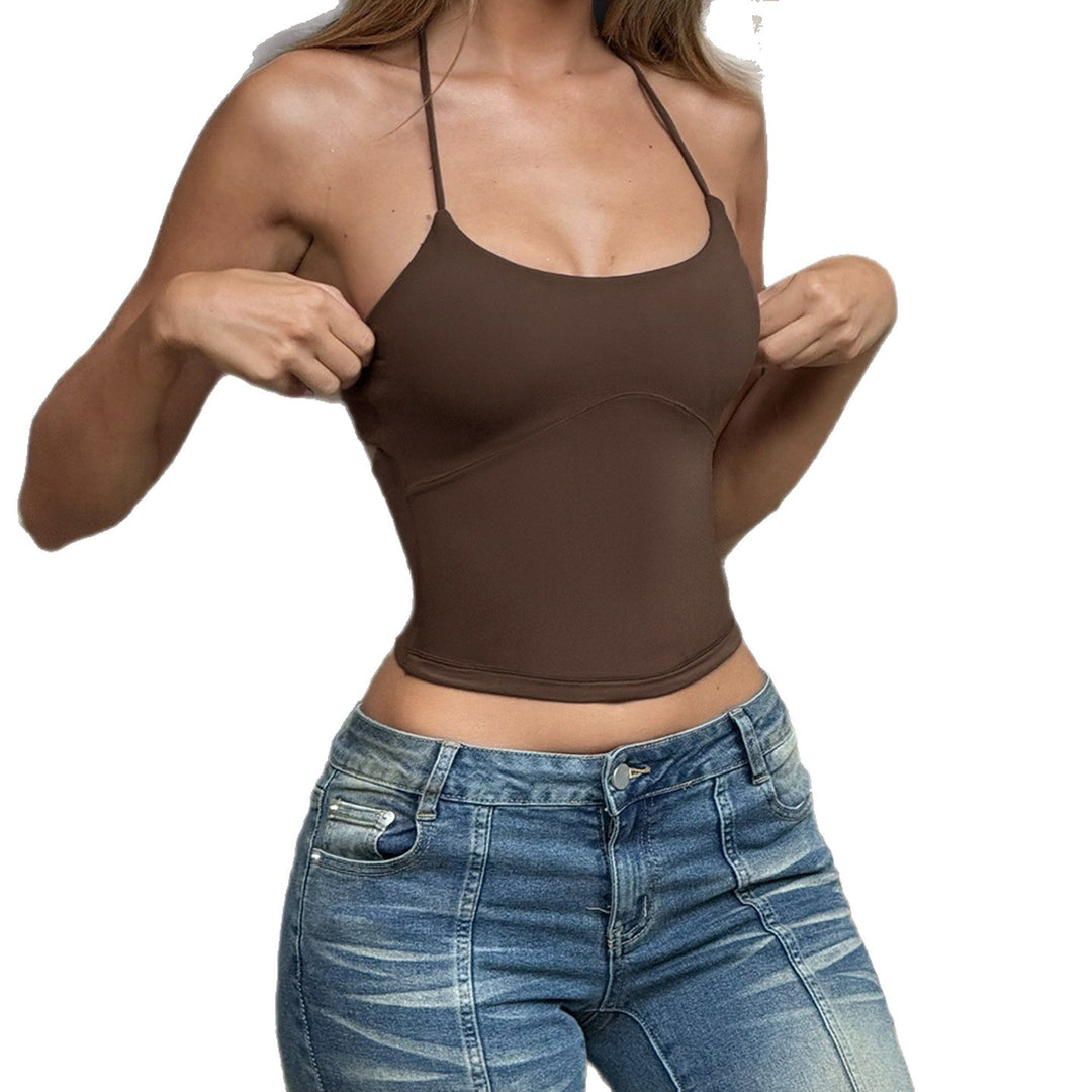Damen Sportliches Top mit verstellbaren Trägern Drune