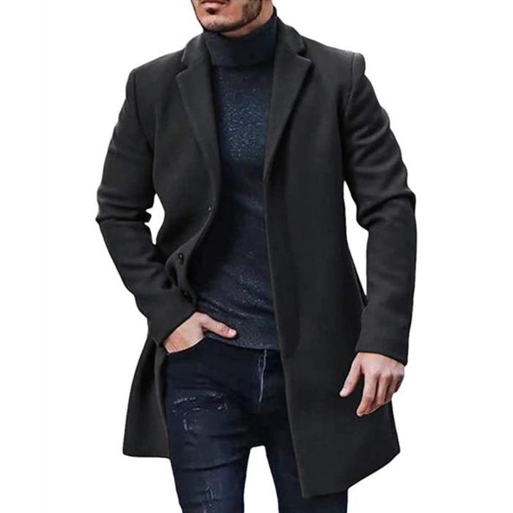 Herren klassischer Woll-Mantel Drune