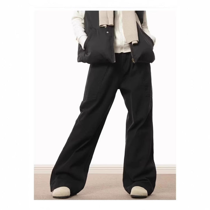 Damen Weitgeschnittene High-Waist Cargo-Hose Drune