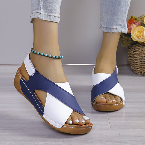 Damen modische Sandalen mit verstellbarem Riemen und anatomischem Fußbett Drune