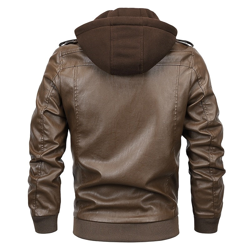Herren Modische Kapuzenjacke mit Taschen Drune