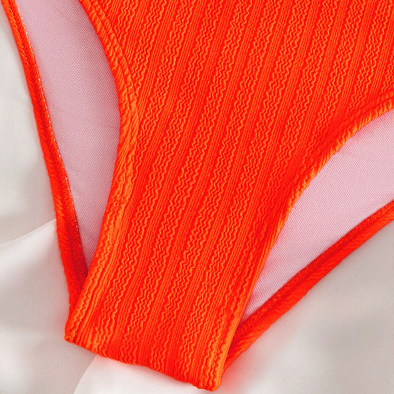 Damen Hochtaillierter Bikini mit innovativen Schnallelementen Drune