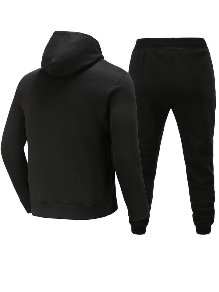 Damen Freizeit Hoodie und Jogginghose Set mit kreativem Totenkopf-Design Drune