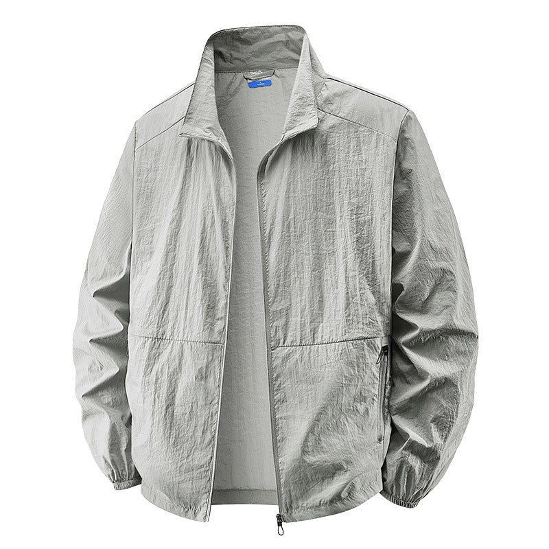 Herren Leichte Windbreaker Jacke Drune