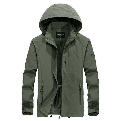 Herren Leichte Outdoorjacke mit Kapuze Drune