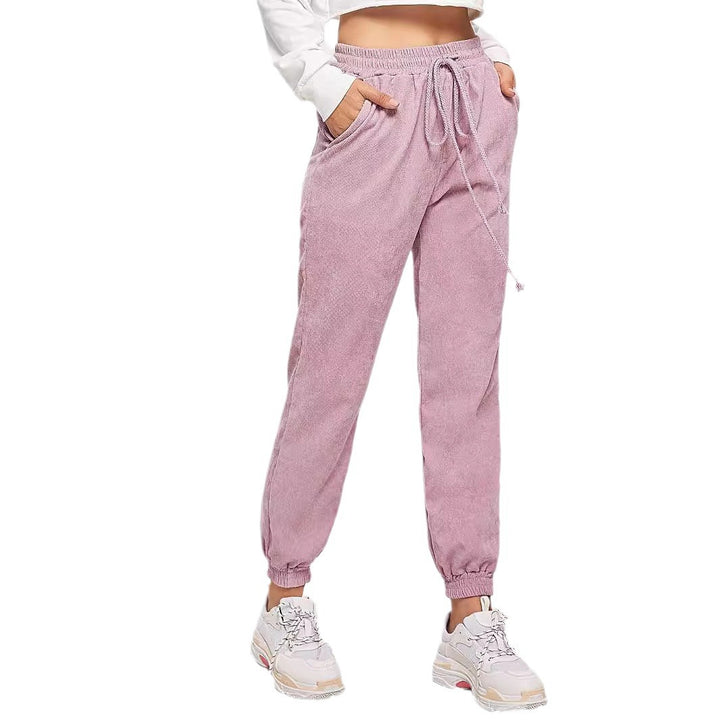 Damen Sweatpants mit elastischem Bund und praktischen Seitentaschen Drune