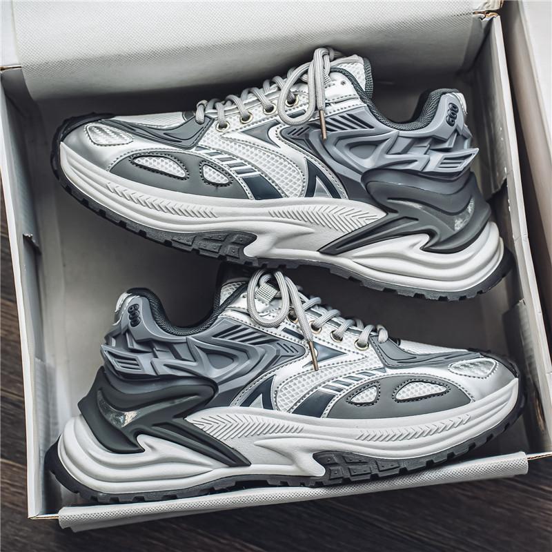 Herren Voluminöse Laufsneaker mit dicker Profilsohle und atmungsaktivem Mesh-Obermaterial Drune