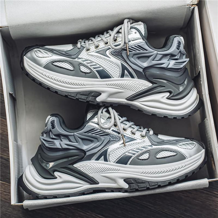 Herren Voluminöse Laufsneaker mit dicker Profilsohle und atmungsaktivem Mesh-Obermaterial Drune
