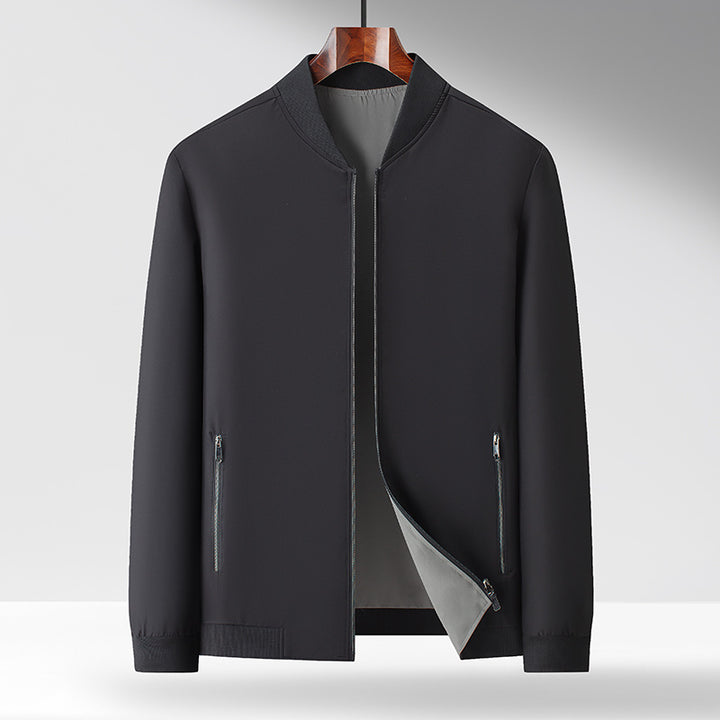 Herren Sportliche Übergangsjacke mit hohem Kragen und funktionellen Taschen Drune