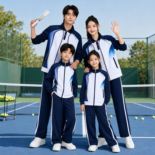 Unisex Badminton-Trainingsset mit Funktionspolo und sportlicher Jogginghose Drune