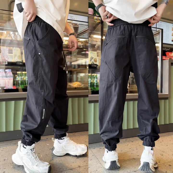 Herren Bequeme Cargo-Hose mit elastischem Bund Drune