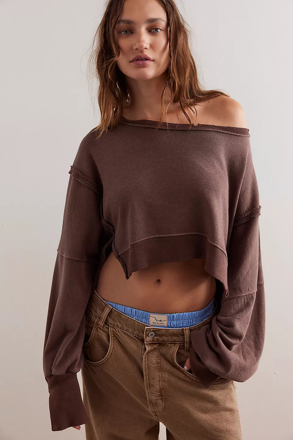 Damen lässiger Oversized Pullover Drune