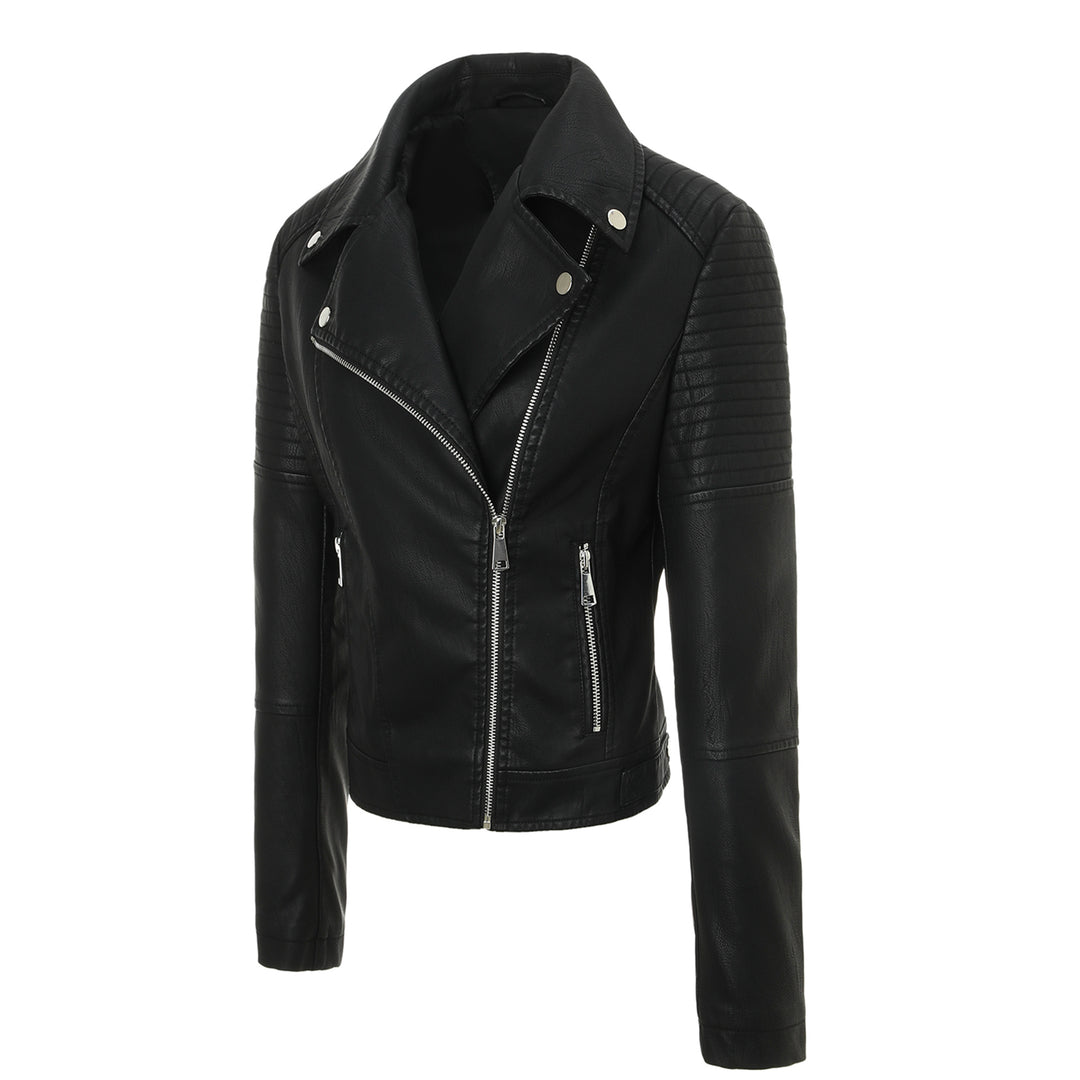 Damen Modische Bikerjacke mit Steppdesign Drune