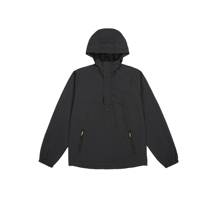 Herren Urbaner wasserabweisender Anorak-Pullover mit Kapuze und Fronttaschen Drune