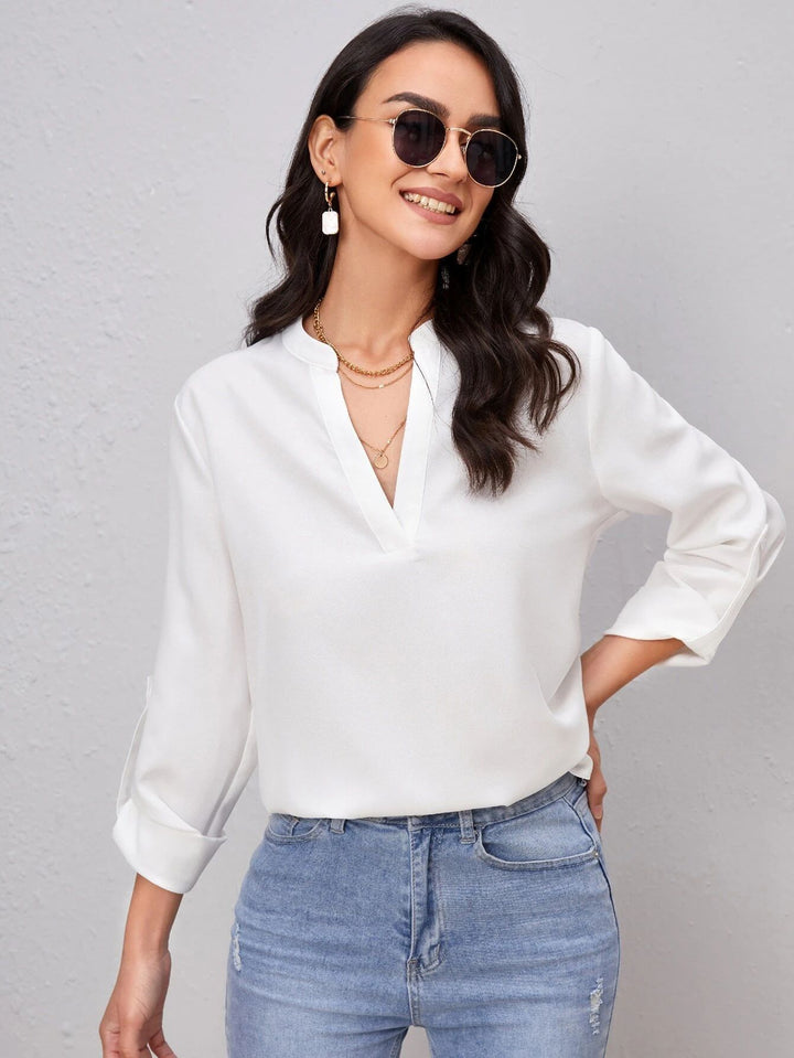 Damen Elegantes und modernes Blusenshirt Drune