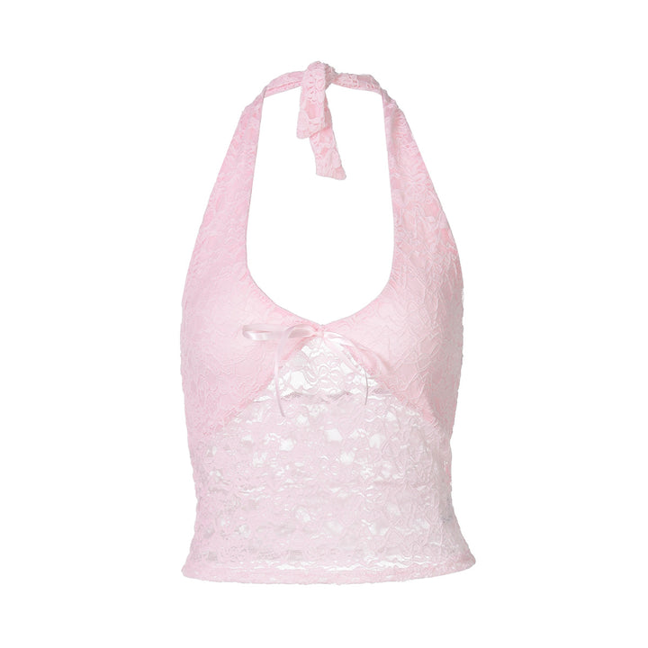Damen Haltertop aus feiner Spitze Drune