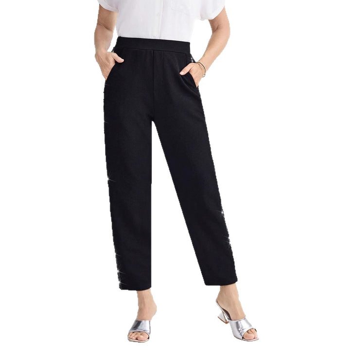 Damen Elegante und bequeme Hose mit seitlichen Taschen Drune