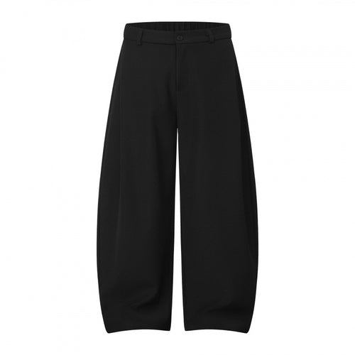 Damen Culotte-Hose mit ballonartiger Silhouette, hohem Bund und Bundfalten Drune