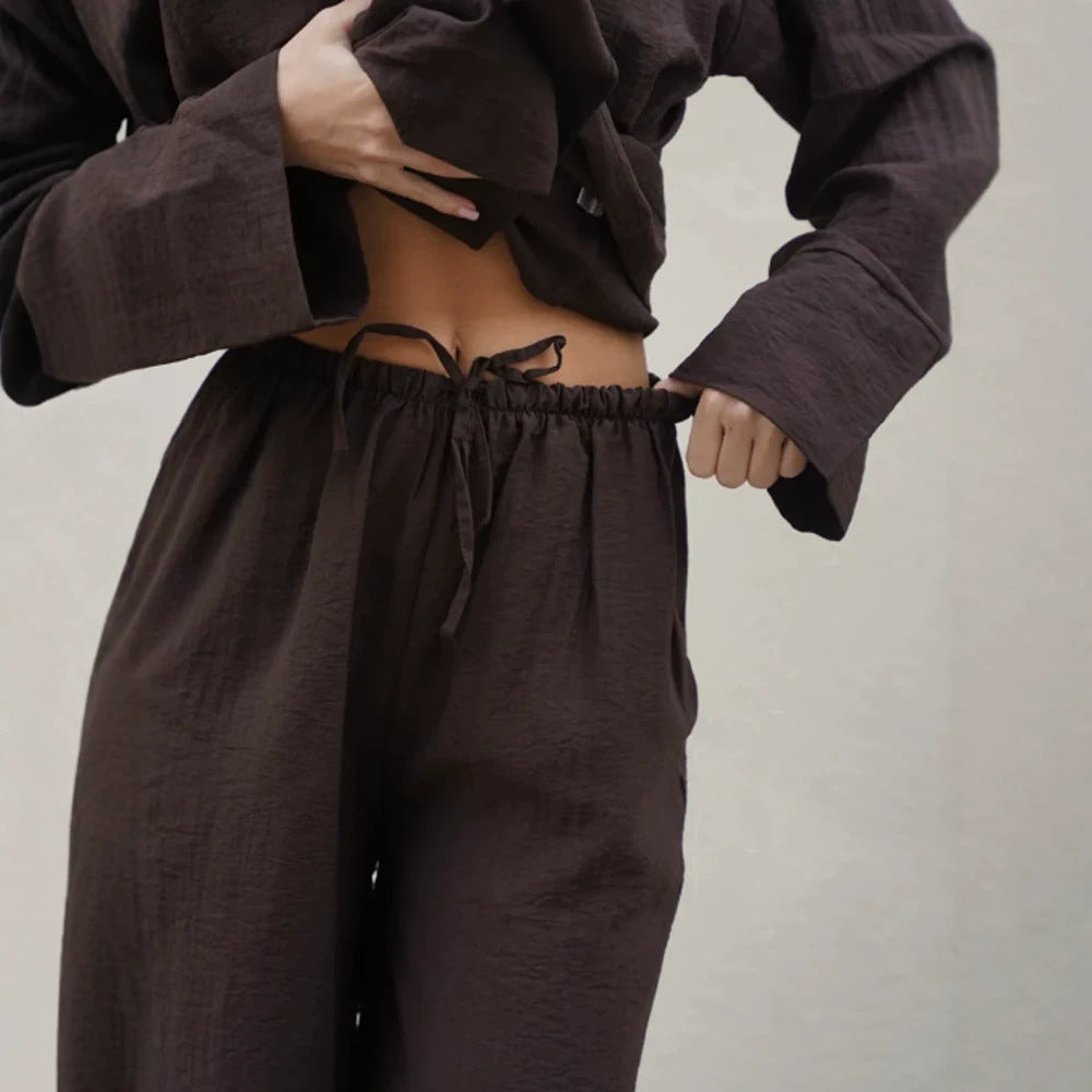 Damen Wickel-Blazer mit Bindegürtel, lässigem Oversize‑Schnitt und Reverskragen Drune
