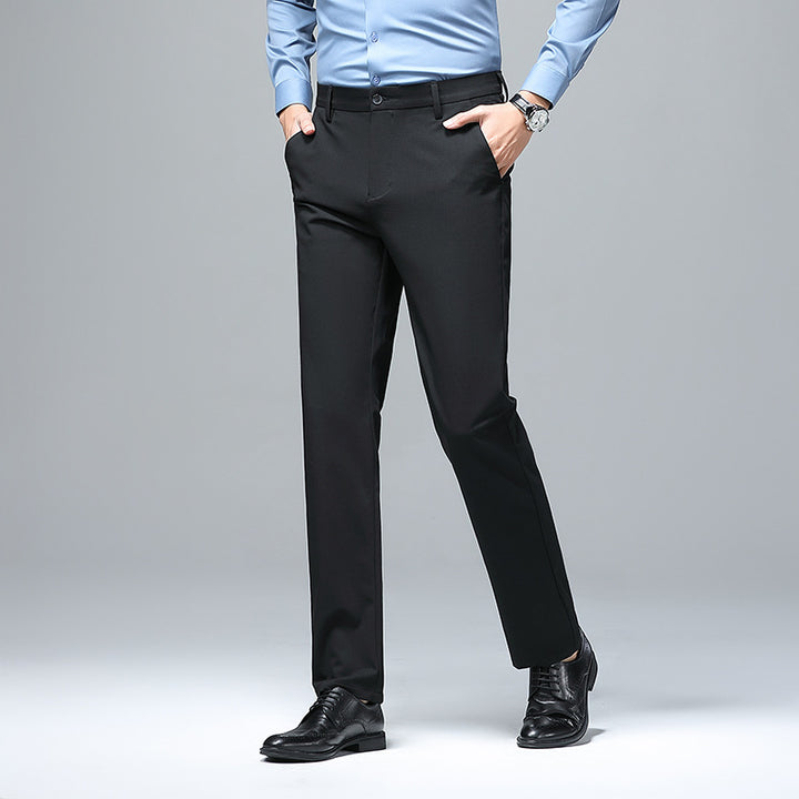 Herren Elegante Anzughose mit modernem Schnitt und feiner Struktur Drune