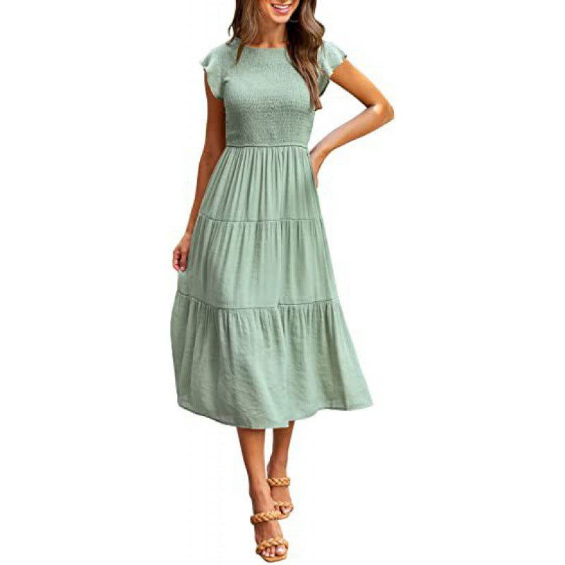 Damen Sommerkleid mit fließendem Schnitt Drune