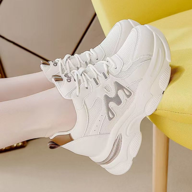 Damen Sportliche Chunky Sneakers mit luftiger Mesh-Oberfläche und ausgeprägtem Profil Drune