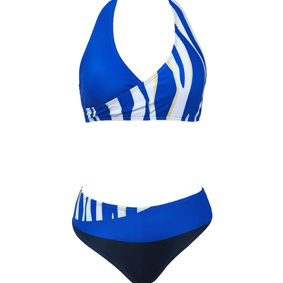 Damen Halter-Bikini mit verspieltem Muster Drune