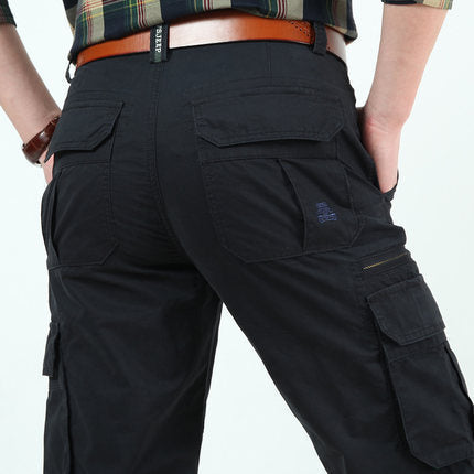 Herren Multifunktionale Cargo-Workhose mit Mehrfachtaschen und verstärkten Nähten Drune