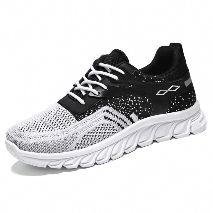 Herren nan flexibler Mesh-Running-Sneaker mit geformter Memory-Fußsohle und stoßdämpfender Wellenlaufsohle Drune