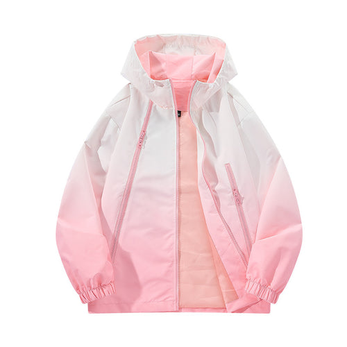 Herren Leichte Kapuzen-Windjacke mit asymmetrischen Reißverschlusstaschen und verstellbarem Saum Drune