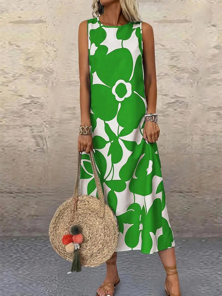 Damen Maxikleid mit floralem Muster Drune