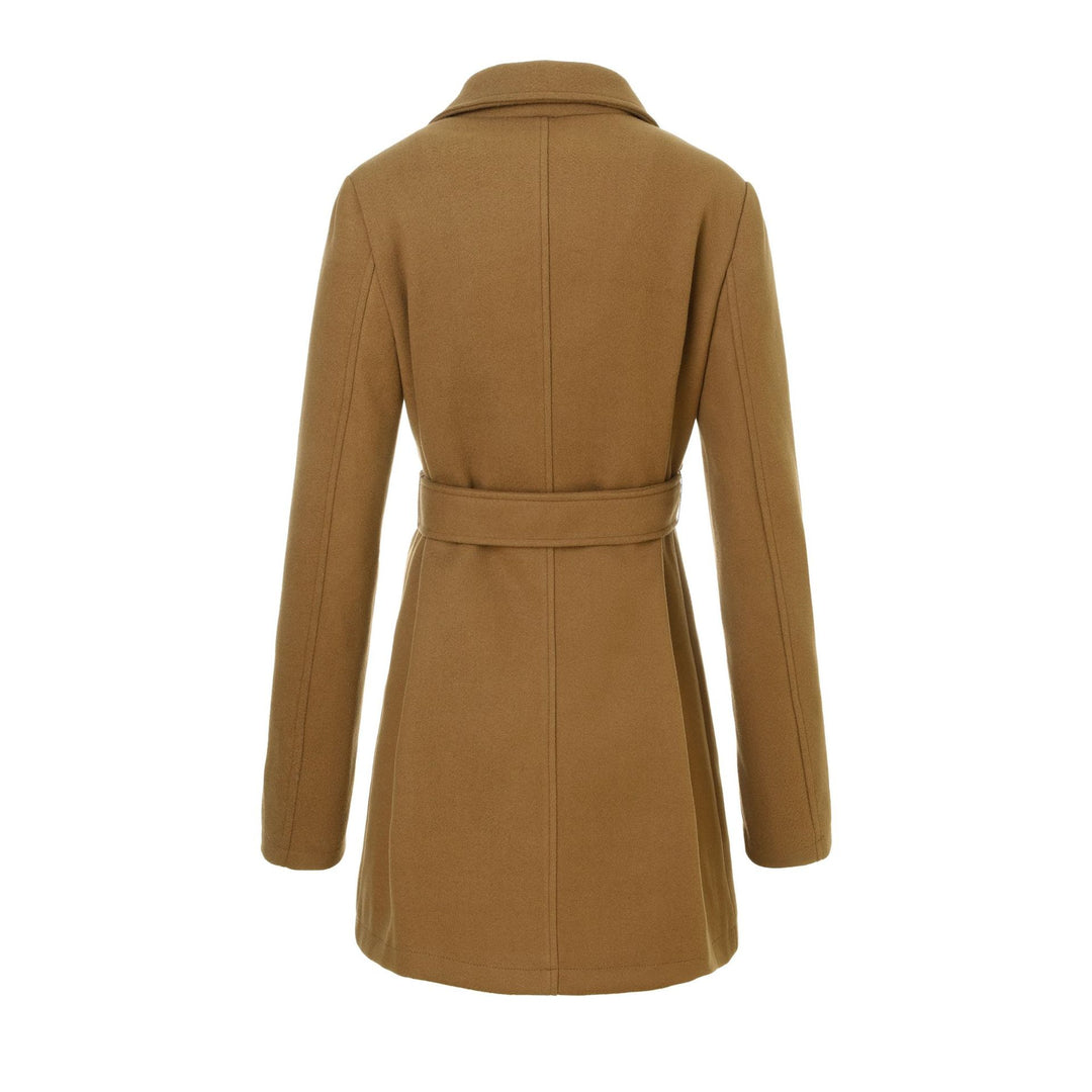 Damen Eleganter Kappenmantel Drune