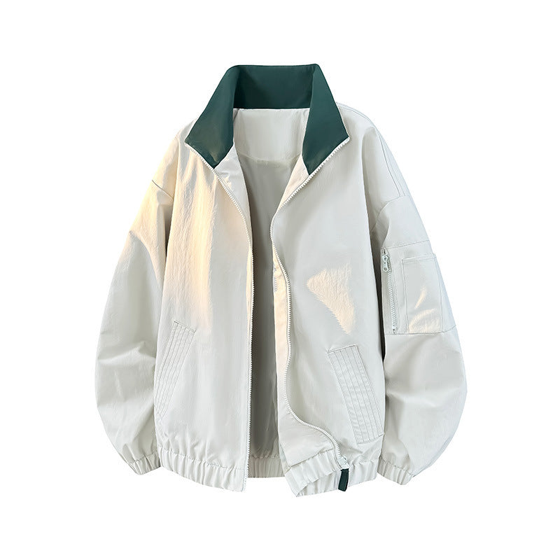 Damen Modische Übergangsjacke mit hohem Kragen und praktischen Taschen Drune
