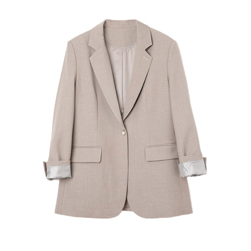 Damen Legeres Tailoring-Set mit Longline-Blazer und hochtaillierter Bundfaltenhose Drune