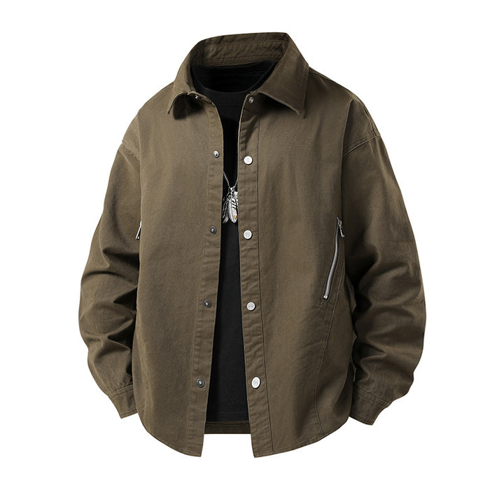 Herren Lässige Utility-Jacke Drune
