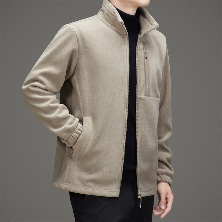 Herren Fleecejacke mit praktischen Taschen und modischem Reißverschluss Drune