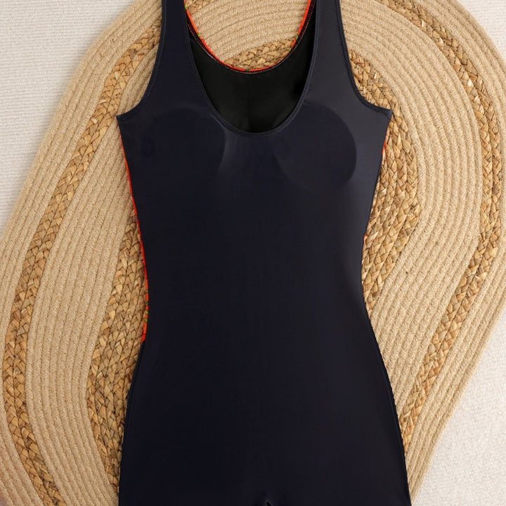 Damen Sportlicher Badeanzug mit floralem Design Drune