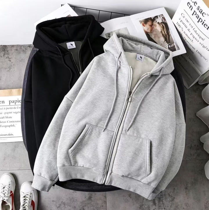 Damen Bequeme Kapuzenjacke Drune