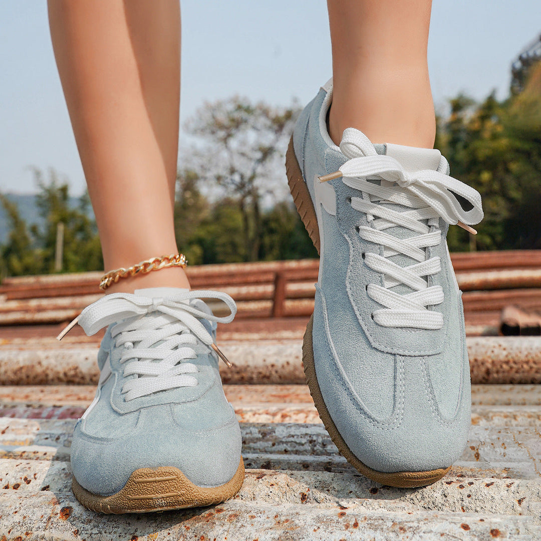Damen Casual Sneakers aus hochwertigem Wildleder mit rutschfester Sohle Drune